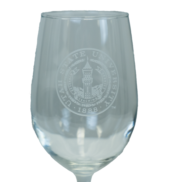 Wine Glass Etched Seal